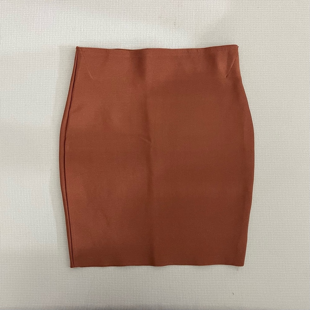 WOW Couture Burt Orange Mini Skirt Size Small